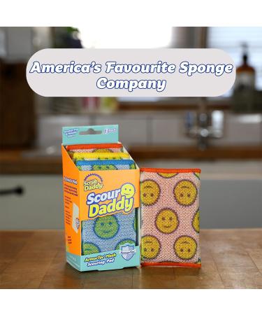 Scrub Daddy Scour Pads - Multi-Surface FlexTexture Scouring Pads - 3ct Original - Scratch-Free & Odor Resistant - Buy Online on SooperMarket.com
