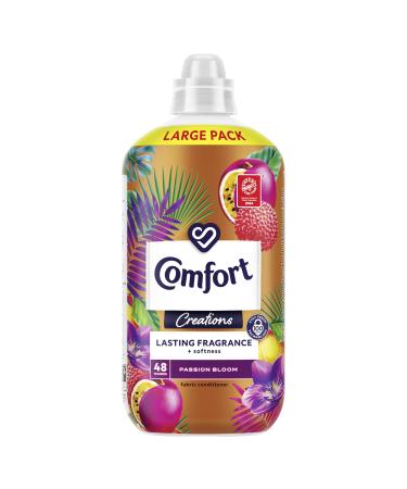 Comfort Creations Passion Bloom Fabric Conditioner with Stay Fresh technology for 100 days of freshness + fragrance* 48 washes (1.44 L)