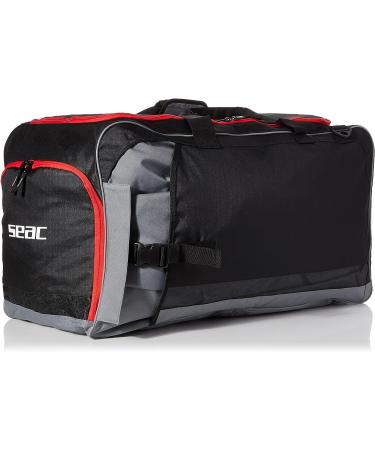 SEAC Equipage 250  Duffel Bag with Waterproof Compartment for Diving Equipment and Fins Pocket black standard - Buy Online on SooperMarket.com