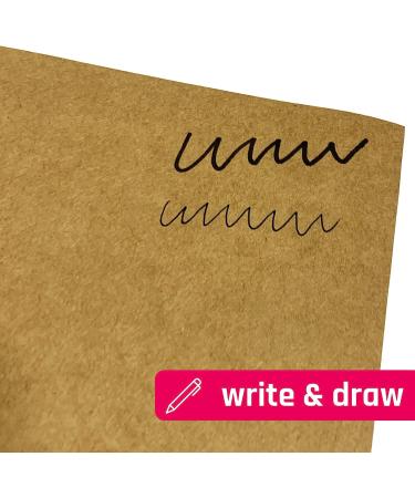 40 Sheets 300 GSM Brown Kraft Cardstock | 8.5 x 11 inches | Heavyweight (110 lb. Cover) - Buy Online on SooperMarket.com