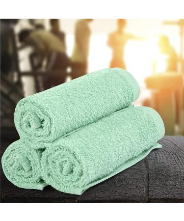 Premium 100% Cotton Washcloth Set - Aqua Mint (12 Pack) | Highly Absorbent Facial Fingertip Towels for Bathroom by SIMPLY LOFTY - Buy Online on SooperMarket.com
