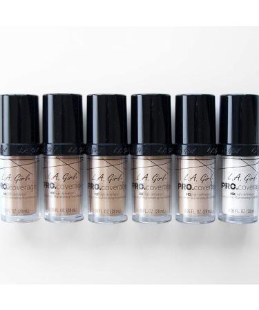 L.A. Girl Pro Coverage Liquid Foundation White 0.95 Fl Oz - Long Lasting Full Coverage Formula - Buy Online on SooperMarket.com