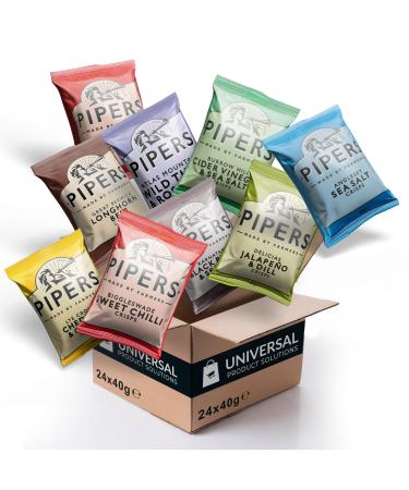 Pipers Custom Case | 24 packs | Choose Any 3 Flavours & Receive 8x40g of Each Choice.