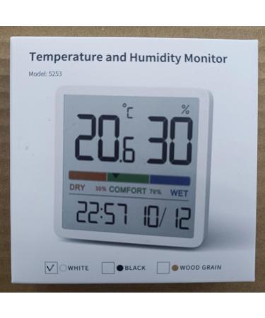 NOKLEAD Digital Thermo-Hygrometer | Portable High Accuracy Temperature & Humidity Monitor for Indoor Climate Control | International Shipping Available - Buy Online on SooperMarket.com