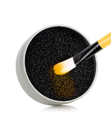 Makeup Brush Cleaner Dry Color Removal Sponge Cleans Natural and Synthetic Makeup Brushes Without Water or Chemicals Double-Sided Reusable and Travel-Friendly