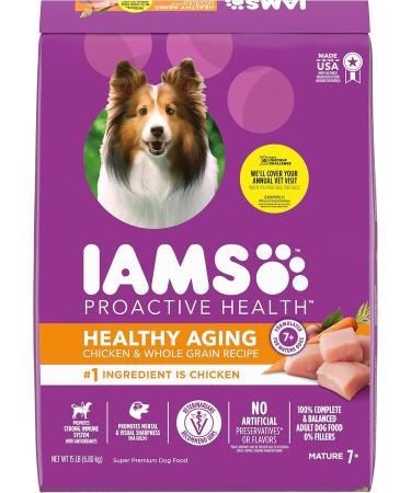 IAMS Proactive Health Dog Food Dry | Minichunks Adult Lamb & Rice 6.5kg + Mature (7+) Original 6.8kg 6.8 kg (Pack of 1) Dog Food + Dog Food 6.8kg - Buy Online on SooperMarket.com