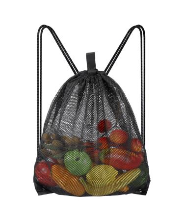 SliverDEW Groß Mesh Beach bag Network bag Cordel train gym bag mesh bag mesh backpacks with cord strain network ball bag gym backpack beach