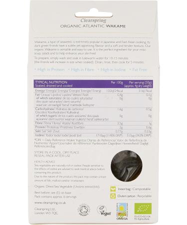 Clearspring Organic Atlantic Wakame Dried Sea Vegetable - Buy Online on SooperMarket.com