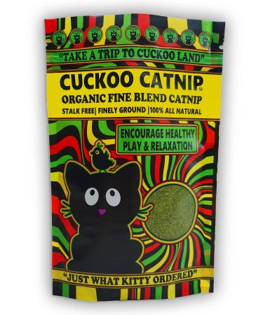 Cuckoo Catnip - Organic Fine Blend Cat Nip - Stalk Free 100% Natural