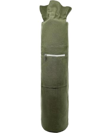 Jaegvida Army Green Yoga Mat Storage Bag with Adjustable Strap and Pocket - Buy Online on SooperMarket.com
