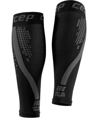 Shop CEP Nighttech Calf Sleeves for Women | Colorful Reflective Leg Warmers in Black | Size IV - International Shipping Available - Buy Online on SooperMarket.com