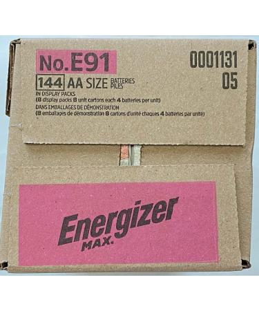 Energizer Max E91 AA Batteries - Case of 144 - Premium Quality Made in the USA | International Shipping Available - Buy Online on SooperMarket.com