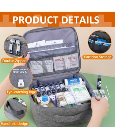 Shop Wugu 2stk Portable Medication Bag - Moisture-Resistant Travel Pharmacy Bag with Tablet Boxes for School Camping & Hiking - Buy Online on SooperMarket.com