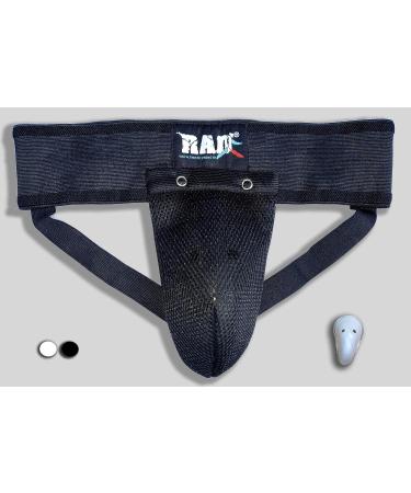 RAD Men's Large Black Groin Protector | MMA Athletic Cup & Boxing Abdominal Guard - Buy Online on SooperMarket.com