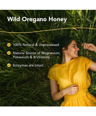 North American Herb & Spice Raw Wild Oregano Honey 10 oz - Pure & Natural - Buy Online on SooperMarket.com