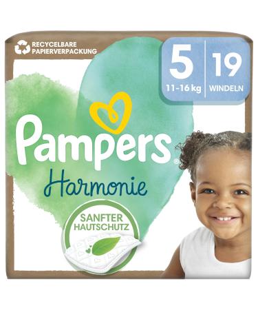 Pampers Harmonie Baby Diapers Size 5 19 Diapers 11kg-16kg Size 5 (19 Pack) NEW
