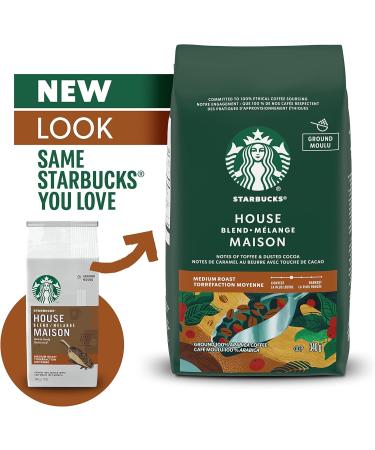 Starbucks House Blend Medium Roast Ground Coffee 340g Bag (Pack of 6) - Buy Online on SooperMarket.com