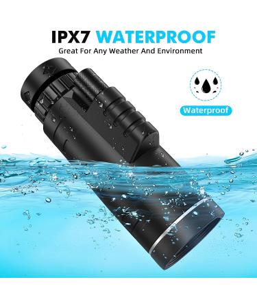 JiaSifu 40x60 Monocular Telescope with Smartphone Adapter - BAK4 Prism, FMC Lens, Low Light Vision - Ideal for Wildlife, Hunting, Camping - Black - Buy Online on SooperMarket.com