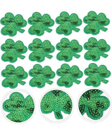 STOBOK 1 Set 20 Pcs Patch St Patricks Day Patches Leaf Embroidered Hot Melt Adhesive Film Clothing - Buy Online on SooperMarket.com
