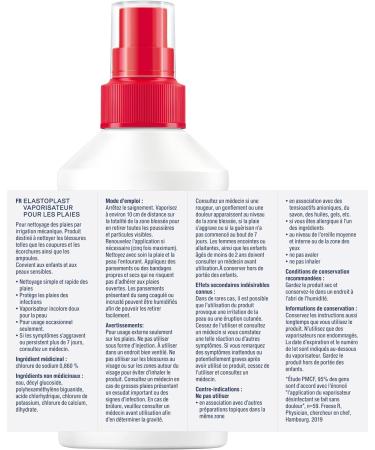 Elastoplast Wound Cleansing Spray 100ml | Protects against infections | Fast and pain-free application | Colourless solution doesn t stain clothes - Buy Online on SooperMarket.com
