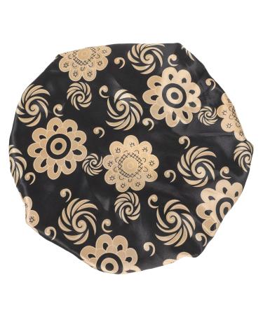 PLAFOPE Satin Sleep Cap Set - Elastic Headband & Broadside Shower Cap - Girls Hair Ties - 26x26cm - 2pcs - Buy Online on SooperMarket.com