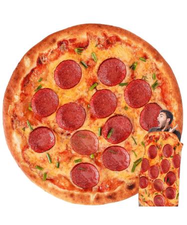 Fainfun pizza ceiling round Burrito blank blankets for sofa warm tortilla ceiling baby tortilla blanket for all seasons a gift for friends and children 160cm (63in)