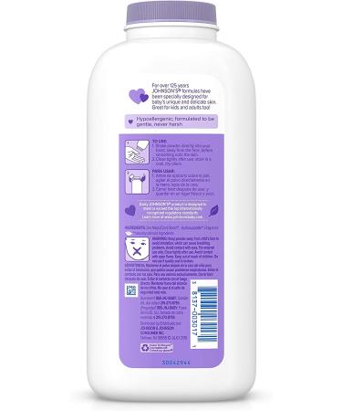 Johnson's Lavender Baby Powder - Hypoallergenic, Paraben-Free, 15 oz (Pack of 1) - Buy Online on SooperMarket.com