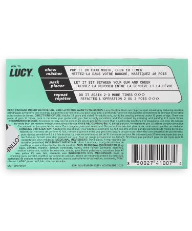LUCY Nicotine Gum 4mg 30 Count Sample Pack Mint Mango Berry Citrus - Quit Smoking Aid Reduce Withdrawal Symptoms Fight Cravings Discreet 3 Packs ( 10 Counts Each Pack ) - Buy Online on SooperMarket.com