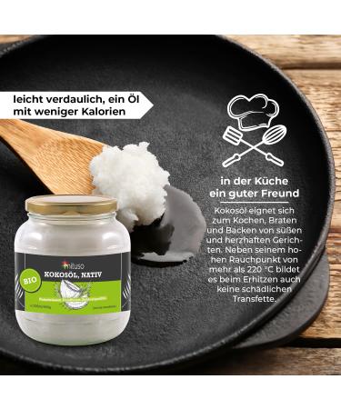 Buy Mituso Organic Virgin Coconut Oil 1000ml in Glass - Premium Quality International Shipping - Buy Online on SooperMarket.com