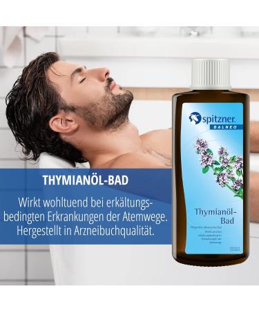 Spitzner Health Bath Thyme Oil 190ml | Essential Oil Bath Additive for Colds | Health-Promoting Relaxation - Buy Online on SooperMarket.com