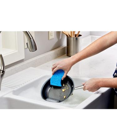 Scotch-Brite Scrub Dots Non-Scratch Scrub Sponge - Pack of 3 | Ideal for Washing Dishes and Kitchen Cleaning | Rinses Clean - Buy Online on SooperMarket.com