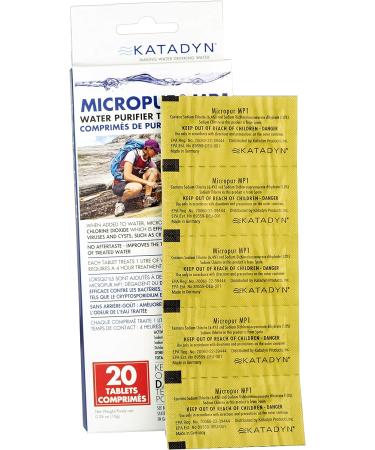 Katadyn Micropur MP1 Purification Tablets - 20 Count | Water Treatment Tablets - Buy Online on SooperMarket.com