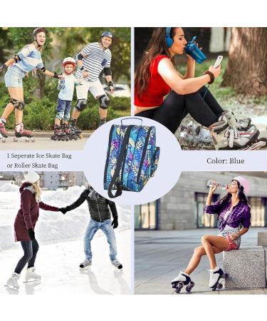 Large Capacity Roller Skate and Ice Skate Bag for Women, Men & Kids - Shoulder Strap, Top Handle, Side Pocket - Roller Skate Accessories for Inline and Quad Skates - Buy Online on SooperMarket.com