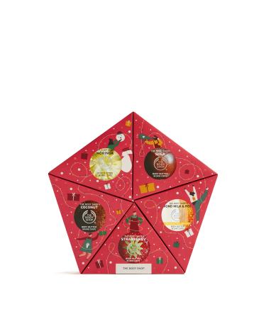 The Body Shop Slather and Nourish Body Butter- 5pc Gift Star With Fruity Floral and Nutty Body Moisturisers'
