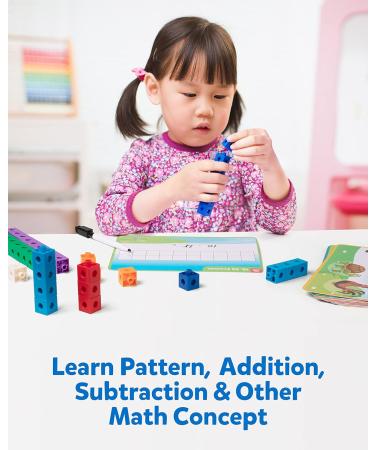 Coogam Math Cubes - Manipulative Counting Blocks & Activity Snap Linking Cube Toy for Preschool & Kindergarten Learning - Buy Online on SooperMarket.com
