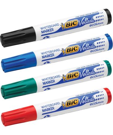 BIC 1701 Whiteboard Marker Velleda ECOlutions Box of 12 - Green Round Tip 1.4 mm Line Width | International Shipping Available - Buy Online on SooperMarket.com