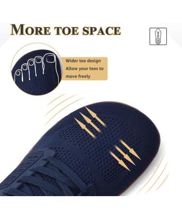Shop Ashion Unisex Barefoot Shoes - Wide Fit Trail & Running Shoes for Men & Women | EU Size 39 - B Blue & Brown - Buy Online on SooperMarket.com