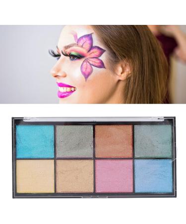 Face Painting Palette 8 Colors Eyeshadow Palette Food Grade Long Lasting for Halloween for Cosplay for Kids - Buy Online on SooperMarket.com