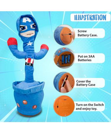 Ava's Toys Dancing Cactus - Plush Singing Superhero Toy for Kids - Buy Online on SooperMarket.com