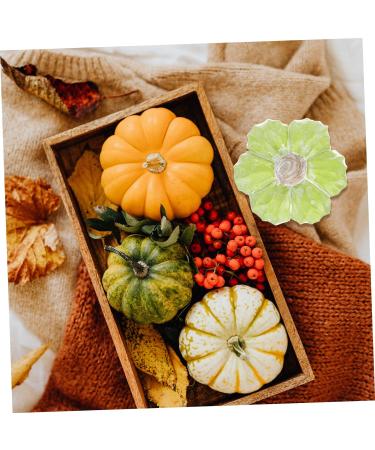 HOLIDYOYO 3pcs Pumpkin Decoration Autumn Rustic Pumpkin Desk Topper Figurines for Outdoors Fake Pumpkin Thanksgiving Day Pumpkin Ornament Decorative Pumpkin Ceramics Window Gift Greenx3pcs 13X13CMx3pcs - Buy Online on SooperMarket.com
