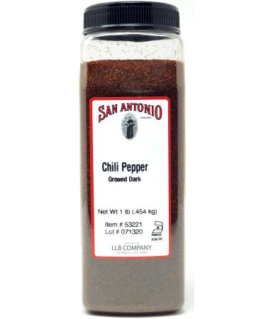 New Mexico Chili Powder, Ground Mild Dark Chile Pepper, No Salt (16 Ounce Bulk Size)