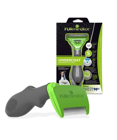 FURminator Undercoat deShedding Tool for Small Short Hair Dogs 4.5-9 kg Version 2.0 Short Hair
