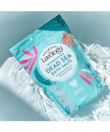 Lavology Dead Sea Bath Salts - 1kg Pack - All Natural, Nourishing Formula for Dry & Irritated Skin - Buy Online on SooperMarket.com