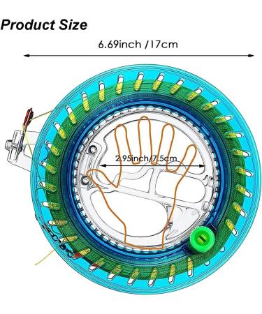 Dragon Cord & Kite Roller Wrap - Durable ABS Plastic Winch Rope (16cm Disc 200m Wire) for Kites & Dragons - International Shipping Available - Buy Online on SooperMarket.com