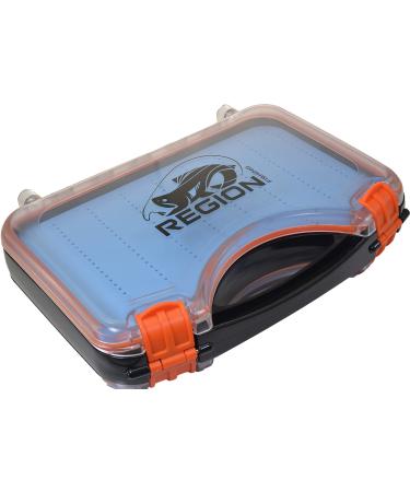 Region Fishing Extra Large Double Sided Water Proof Boat Fly Box with Handle - 424 Slots - Holds Streamers to Nymphs