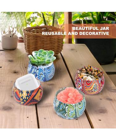 Scented Candles Gift Set - 4Pcs 5.65OZ Natural Soy Wax Aromatherapy Candles for Home and Travel - Long Lasting and Portable - Ideal Birthday or Christmas Gifts for Women - Buy Online on SooperMarket.com