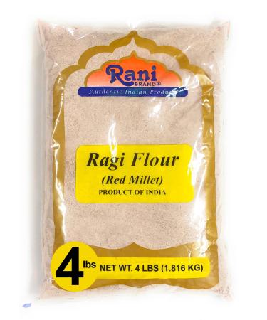 Rani Raggi Flour (Finger Millet) 64oz (4lbs) 1.81kg Bulk  All Natural | Vegan | Gluten Friendly | NON-GMO | Indian Origin 4 Pound (Pack of 1)