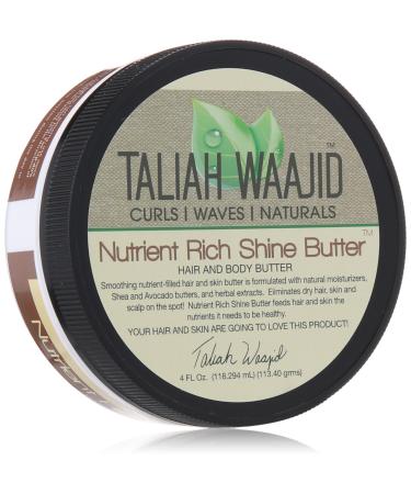 Taliah Waajid Curls Waves and Naturals Nutrient Rich Shine Butter 4 Ounce (BE6153)