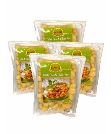 Sanniti Italian Gluten Free Potato Gnocchi, 17.5 oz (500 g) (Pack of 4)