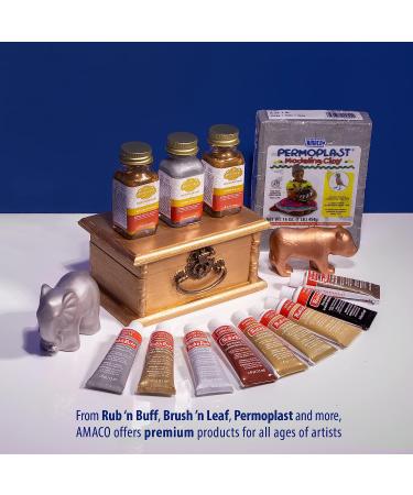 AMACO Rub n Buff Gold Leaf 15ml Tubes - Versatile Gilding Wax for Furniture Restoration - Set of 2 Rub n Buff Colors - Buy Online on SooperMarket.com
